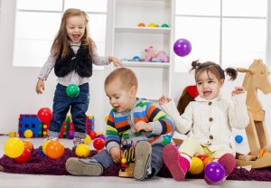 Kids Playing with Balls